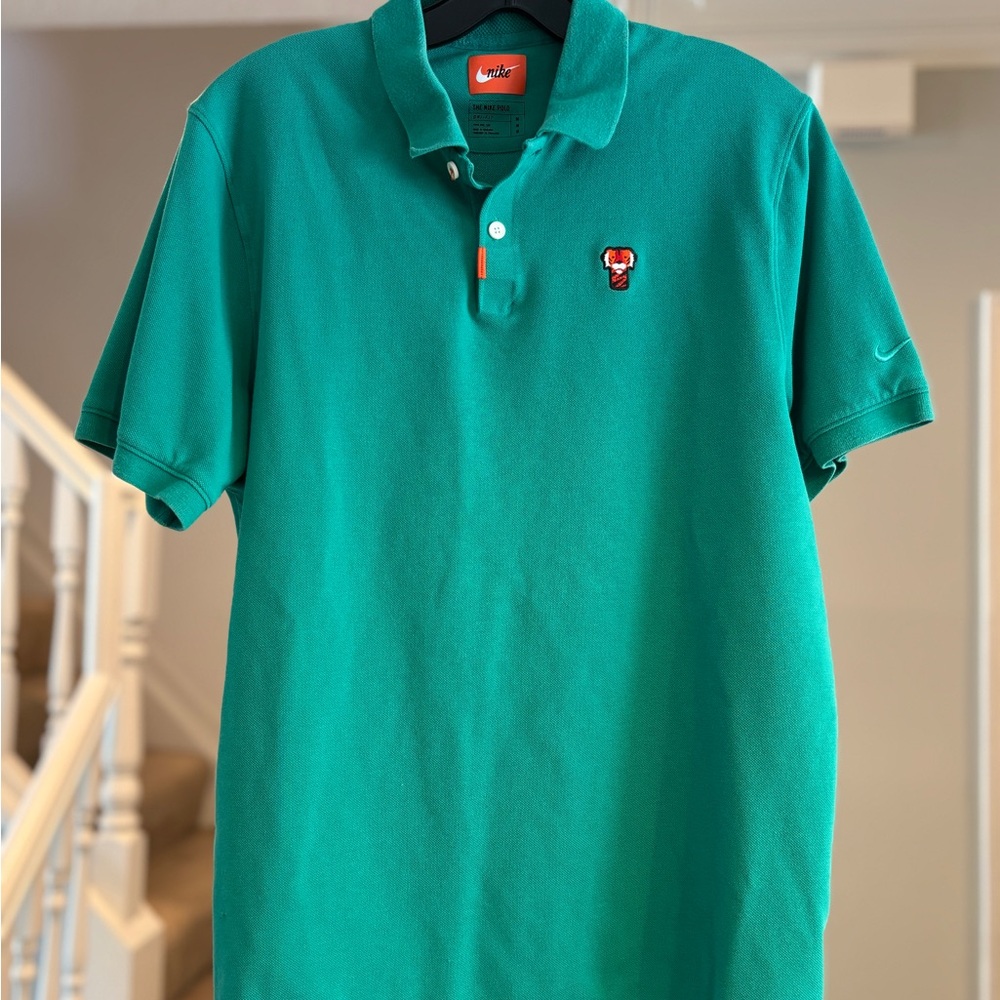 Nike Golf Tiger Woods Frank Polo Shirt 2020 Green Size M Men's